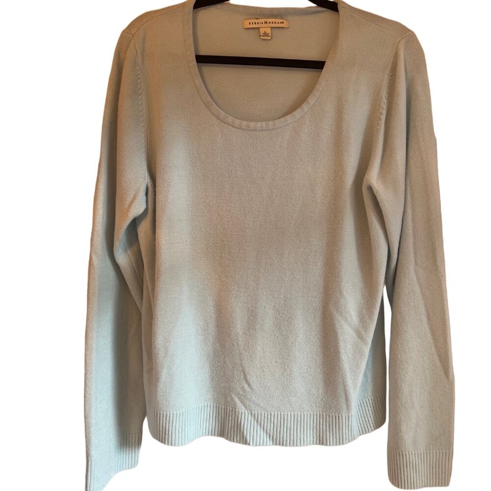 Debbie Morgan XL Baby Blue Crewneck Sweater